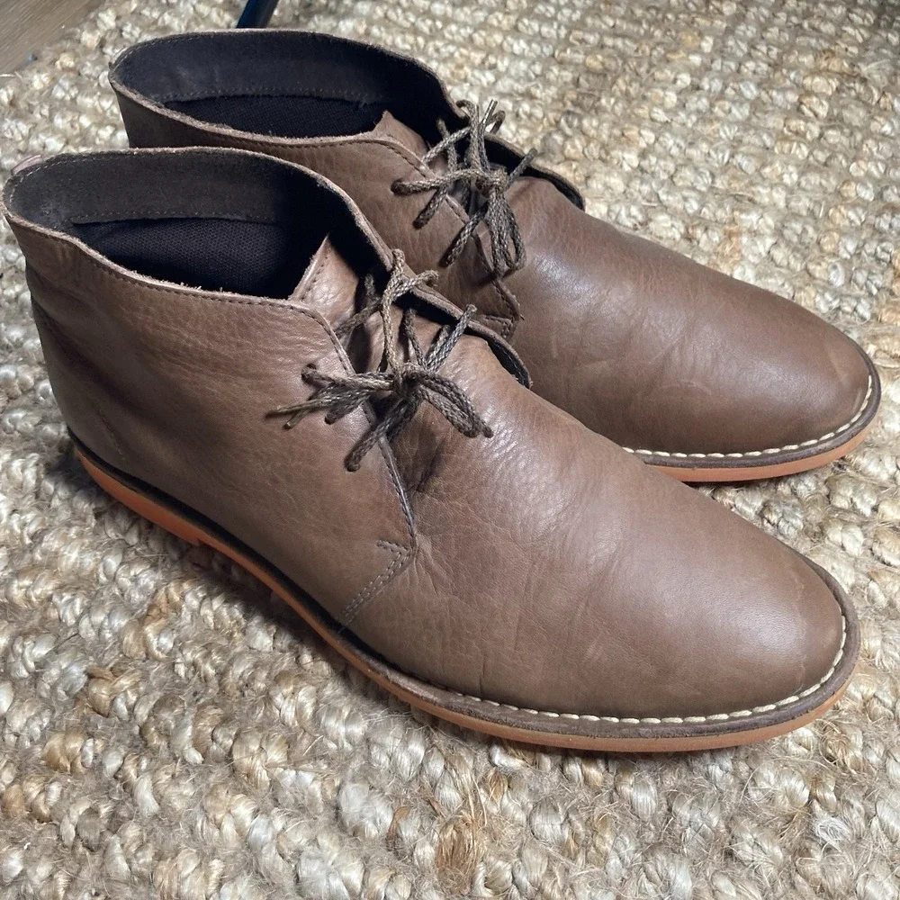 Cole Haan Chukka Dress Boot Tan Sz 10.5 M Leather